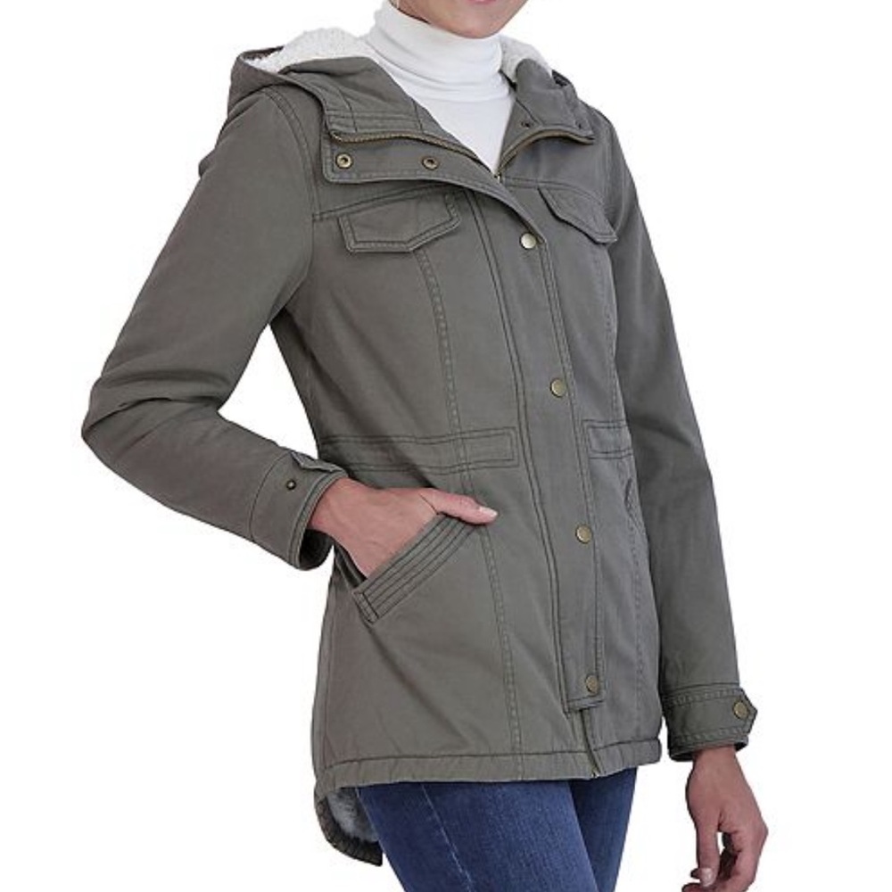 Sebby sherpa lined twill jacket
